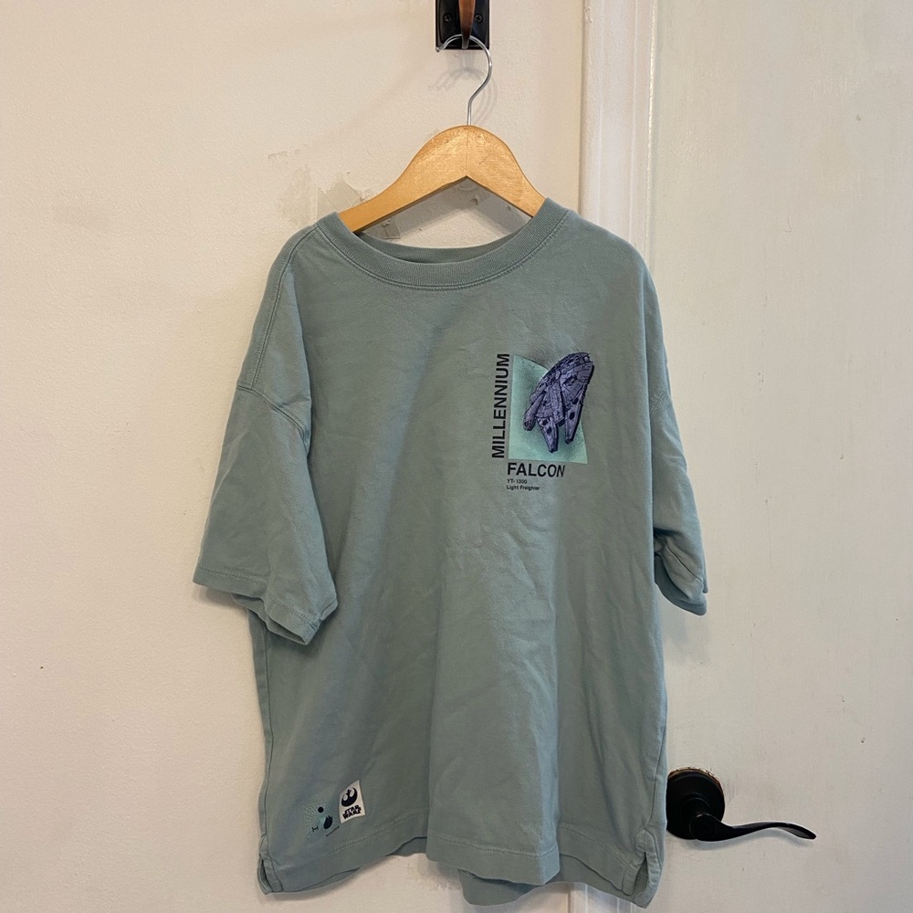 GAP kids Star Wars Millennium Falcon Graphic Tee - Sage Green